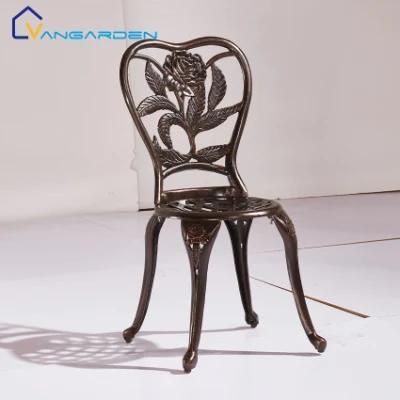 Functional Patio Casting Chair Merit Cast Aluminum Stacking Chair