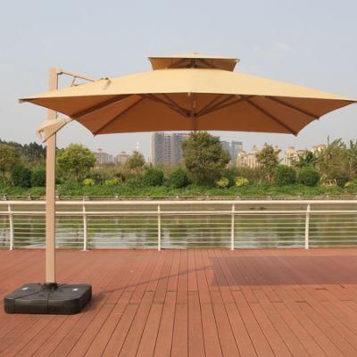 New Arrival Garden Outdoor Furniture Beach Square Cantilever Umbrella