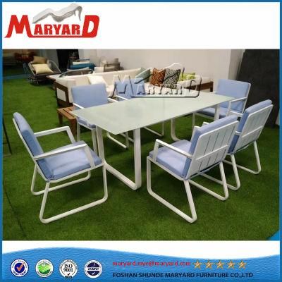 Outdoor Garden Furniture Aluminum Dining Table Set with Chair
