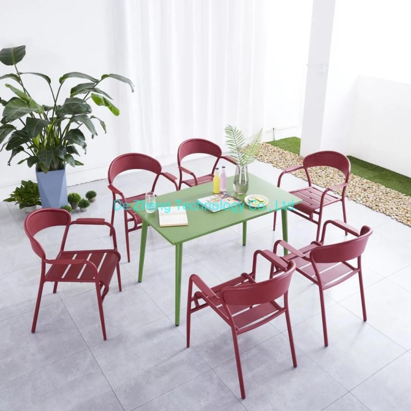 Commercial Use Restaurant Dining Table Outdoor Bistro Dining Bar Furniture
