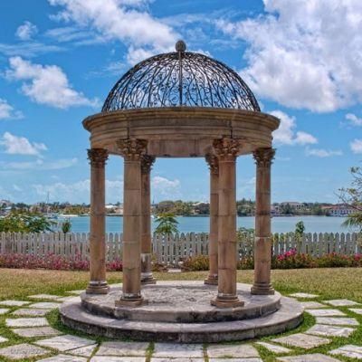 Stone Marble Garden Pavilion for Antique Outdoor