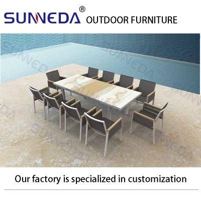 Garden Sets Aluminium Morden Dining Table Set Aluminum Outdoor Furniture Set