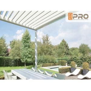 Modern Outdoor Garden Backyard Folding Metal Framed Aluminum Louver Roof