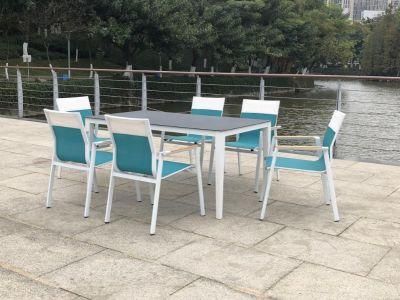 Customized European OEM Foshan 6 Seater Dining Set Outdoor Chair