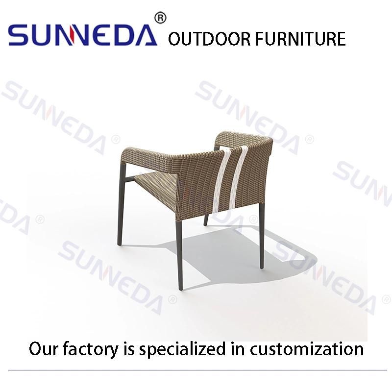 Modern Garden Aluminium Furniture Dining Table Chair Outdoor