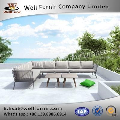 Well Furnir Sectional Sofa with Cushion (WF-17034)