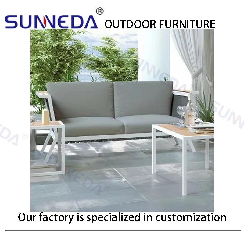 New Style Presentable Leisure Upholstery Commercial Aluminum Sofa Set
