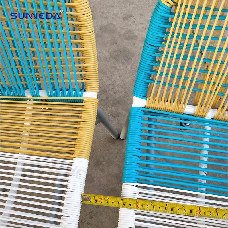 Garden Chair Set with Upgraded Tarpaulin, High-Density Sponge Seat