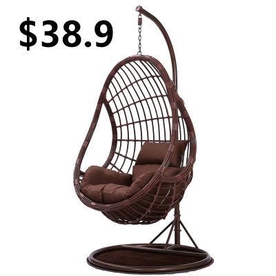 Newest Headrest Outdoor Plastic Hanging Egg Chair Garden Wedding Rattan