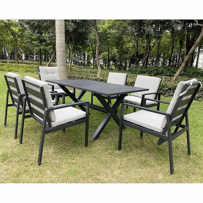 New Metal OEM 9 Piece Patio Cheap Outdoor Dining Set