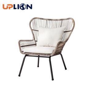 Uplion Outdoor Rattan Dinging Chair Patio Balcony Table and Chair Aluminum Garden Bistro Chair
