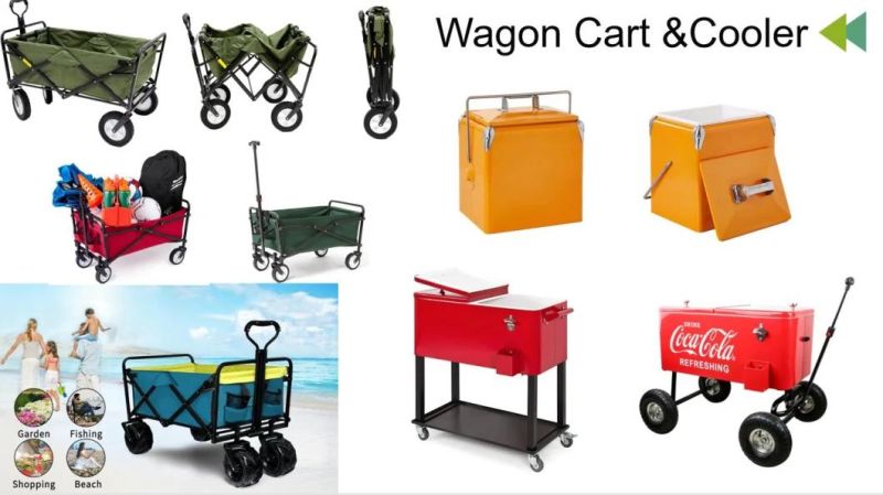 Inflatable Wheels Foldable Handy Carry Outdoor Garden Wagon Cart