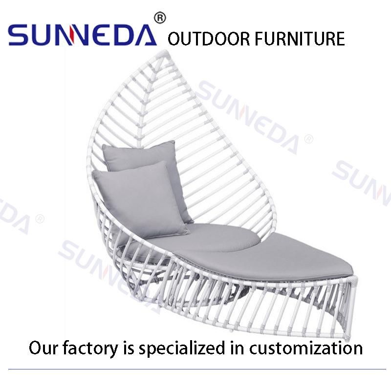 Home Garden Rain Proof Big Practical Useful Teak Leisure Wood Leg Sofa