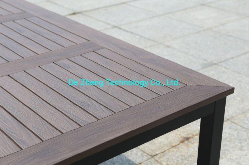 Metal Garden Armchair Garden Furniture Aluminum Patio Stacking Outdoor Stool Polywood Chair for Sale