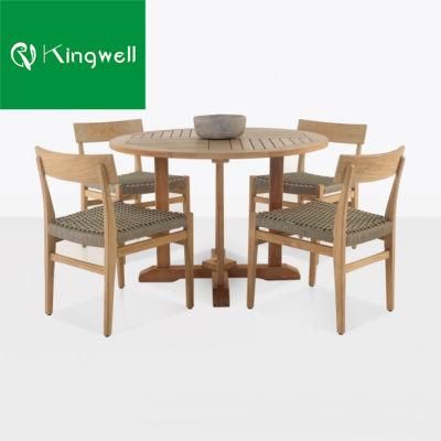 Popular Outdoor Garden Set Furniture Teak Wood Table and Chair for Restaurant