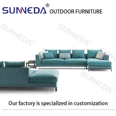 Colorful Costomized Outdoor Sofa Outdoor Chair Woven Garden Furniture