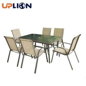 Garden Furniture Sets Outdoor Dining Chair Rectangular Table 6seater Patio 7PCS Table Chair Set