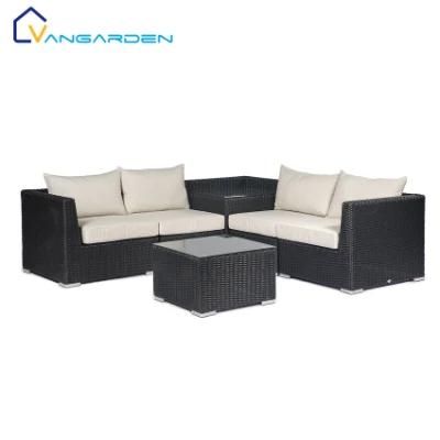 Sectional Rattan Garden Corner Sofa Set with Table