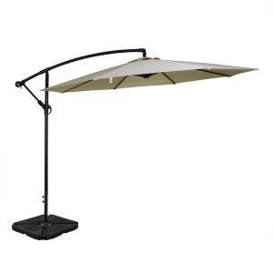 300m Round Frame 10FT Banana Umbrella Parasol Cross Base