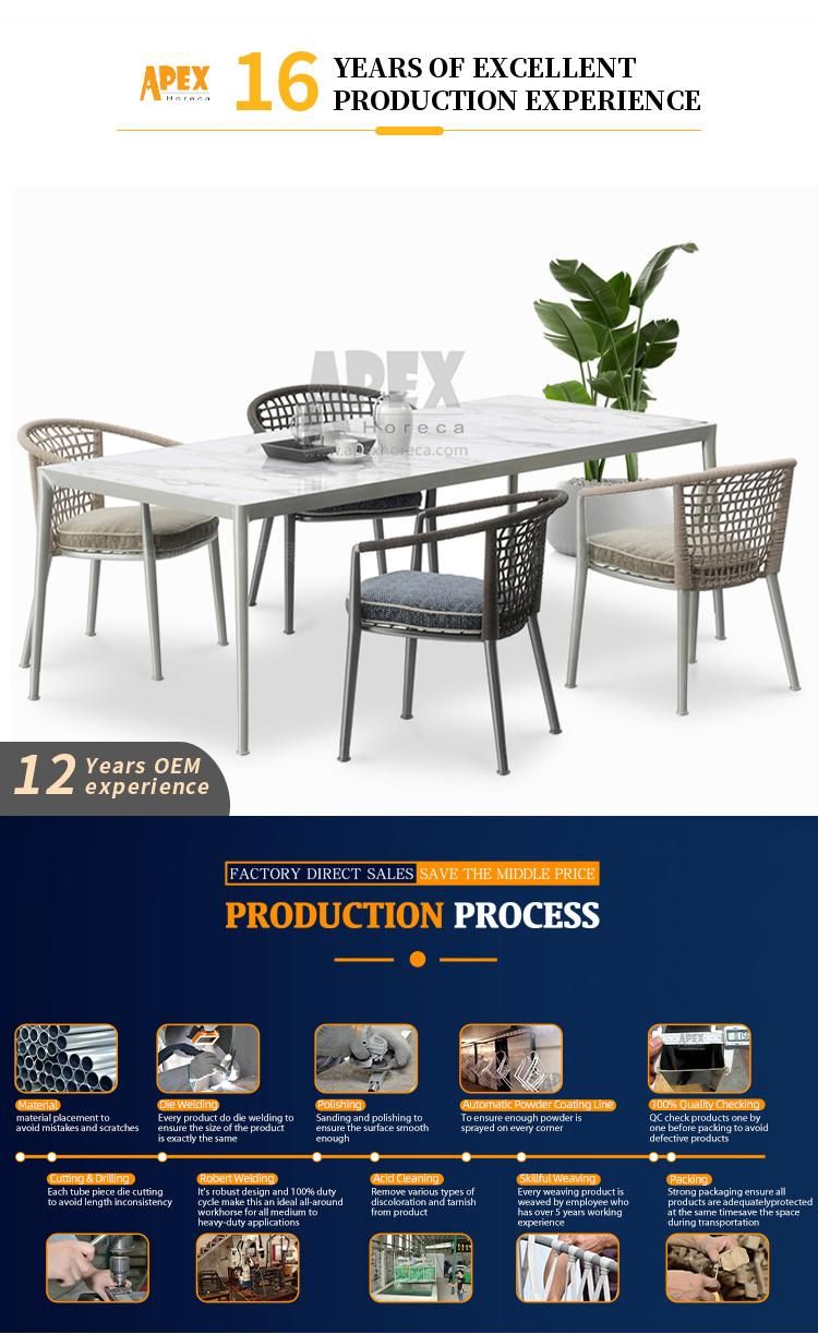 Wholesale Outdoor Patio Aluminum Dining Restaurant Chair