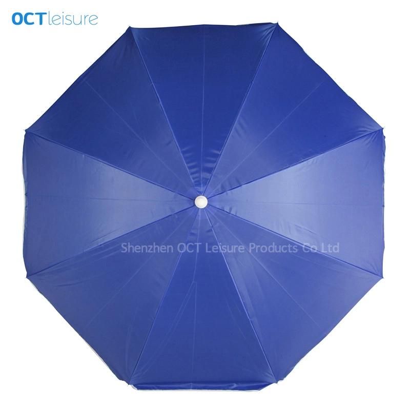 Classic Beach Umbrella with Nylon Cover in Royal Blue (OCT-BUN20)