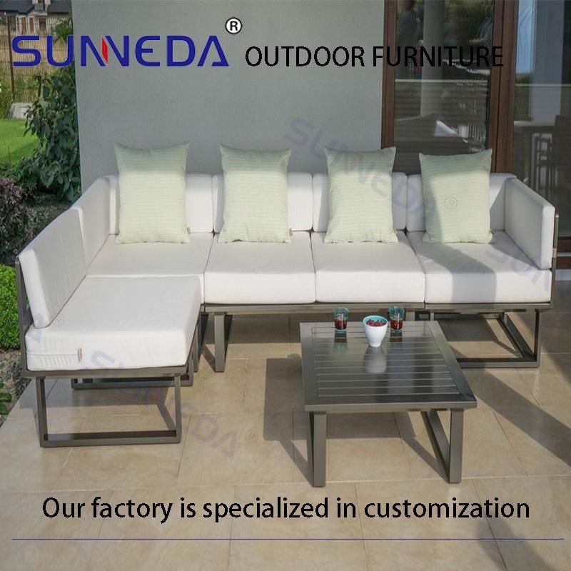 Contemporary Make Inclined Style Cloth Art Combination Sofa
