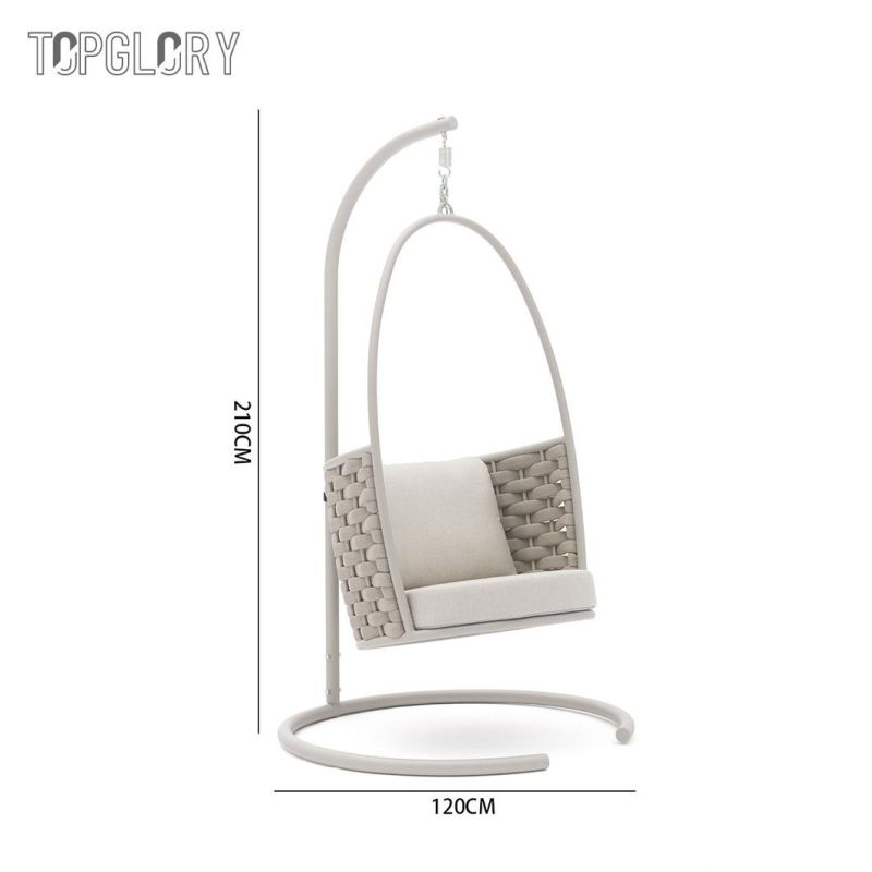 Customized New OEM Foshan Outdoor Swing Swinging Chair Patio Swings with Factory Price