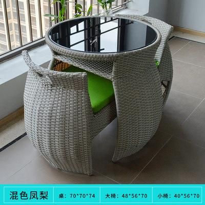 Rattan Chair Simple Outdoor Garden Leisure Rattan Table Chair