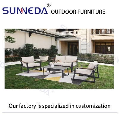 Comfortable Wholesale Garden Patio Aluminum Frame Morden Furniture Outdoor Chairs Sofa