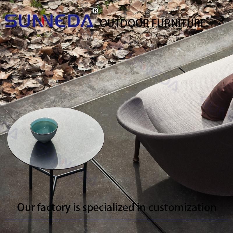 Patio Modern Cushioned Simple Compect Rope Corner Recliner