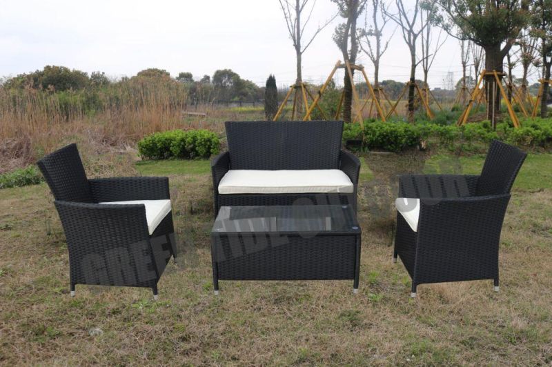 Brand New Promotion Garden Outdoor Patio Furniture Rattan Sofa Set 4PCS