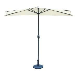 9 Feet Aluminum Pole Courtyard Garden Outdoor Half Umbrella