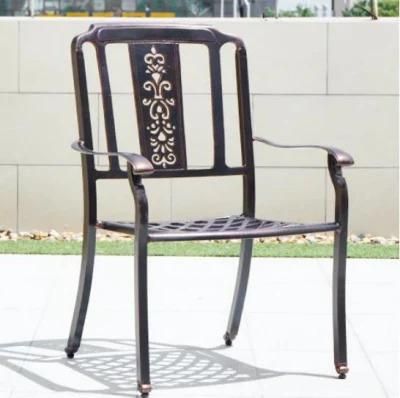 Outdoor Furniture Cast Aluminium Outdoor Armchair Garden Chairs for Balcony or Patio