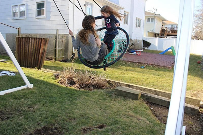 Children′s Outdoor EVA Foamed Pipe Garden Swing with Centrial Hole