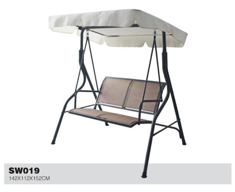 Outdoor Curved Tube Textilene Swing Chair