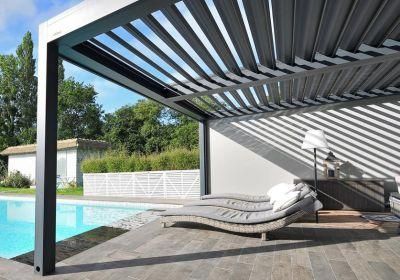 Customized Sizes Aluminum Motorized Pergola with Remote Control System