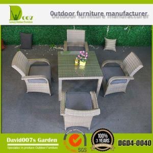 PE Rattan Modern Furniture Wicker Table Set