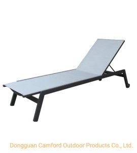 Contemporary Outdoor Furniture Sun Lounger / Batyline / Aluminum