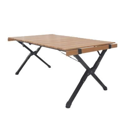 Foldable Picnic Camping Collapsible Table Wood Outdoor Picnic Beach Garden BBQ Dining Tables