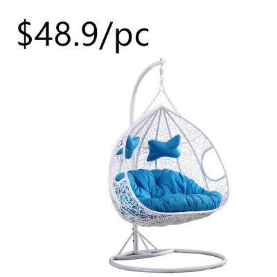 Newest Customized Hanging Outdoor Wicker Double Garden Swing Chair