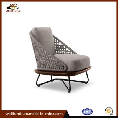 2018 Well Furnir Rope Wood Collection Single Sofa Chair (WF-0601)