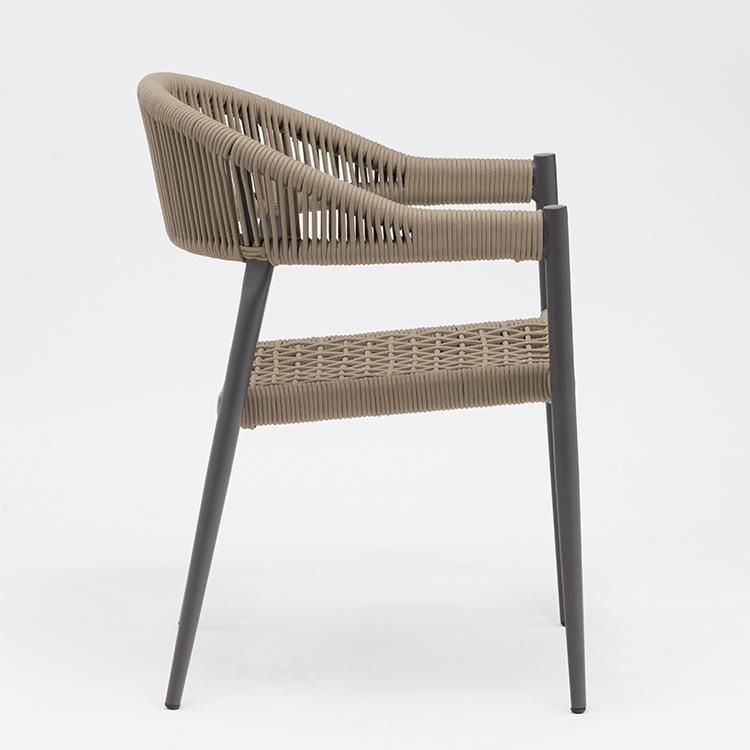 Best Sell Italie Cafe Stacking Garden Chair Hotel Aluminium Patio Furniture