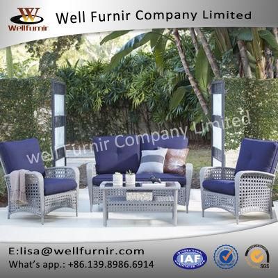 Well Furnir Wicker 4 Piece Sofa Seating Group (WF-17028)