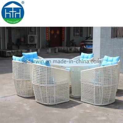 Good Quality Outdoor Patio Cushion Wicker Dining Set