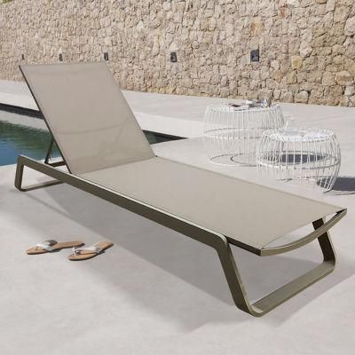 New Modern Single OEM Foshan Furniture Chaise Hotel Outdoor Lounge Sun Lounger