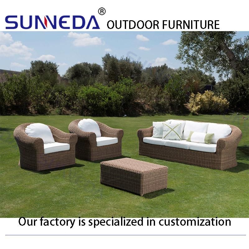 Top Brand Outdor Garden Furniture Aluminum Frame Woven Rattan Wicker Outdoor Chair