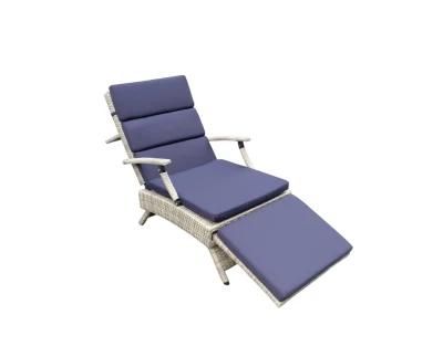 Outdoor Modern Lounge Folding Chairs Aluminium Wicker Rattan Adjustable Foldable Sun Beach Leisure Lazy Lounge Chair