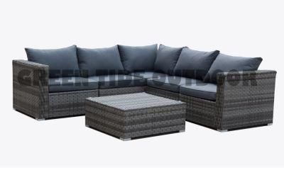 Outdoor Garden Patio Furniture Rattan Wicker Sofa Set 6PCS