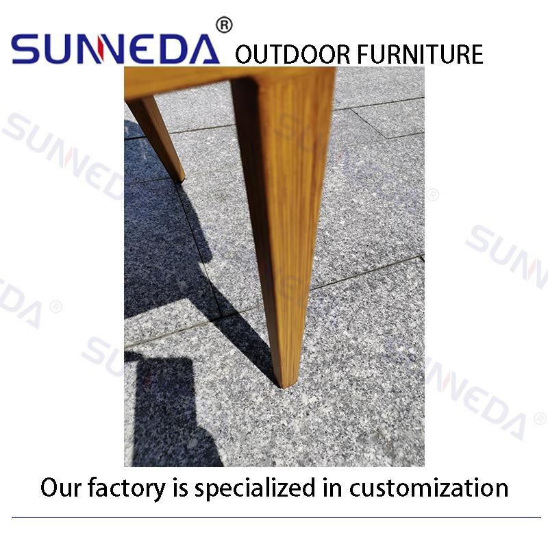 Outdoor Garden Furniture Sets Leisure Patio Sun Aluminum Chair with Table