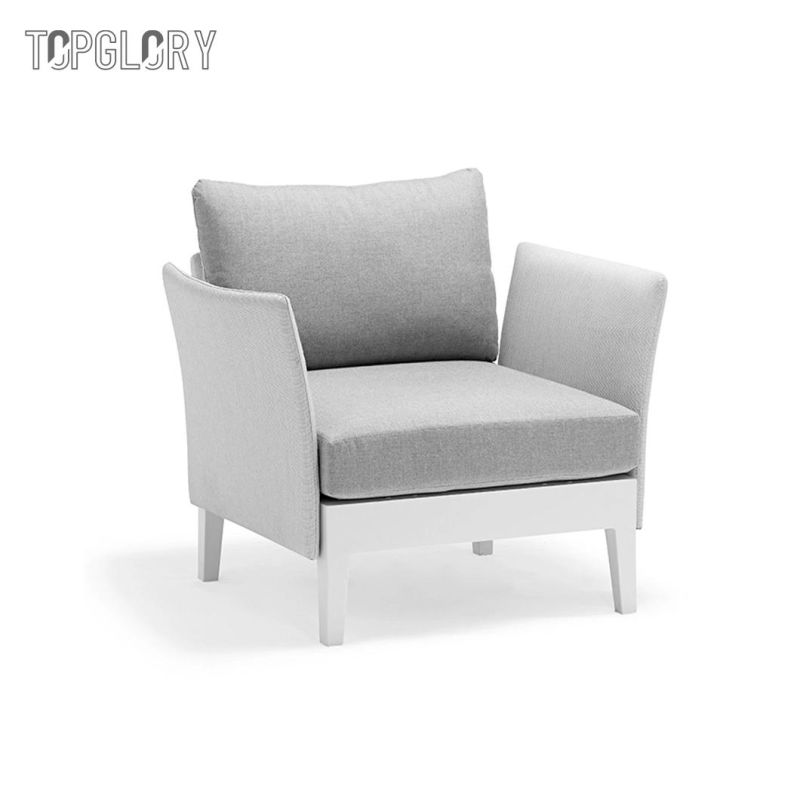 Wholesale Rattan/Wicker Outdoor Club Modern Leisure Patio Garden Furniture Sofa Set with Aluminum Frame Woven Rope Round